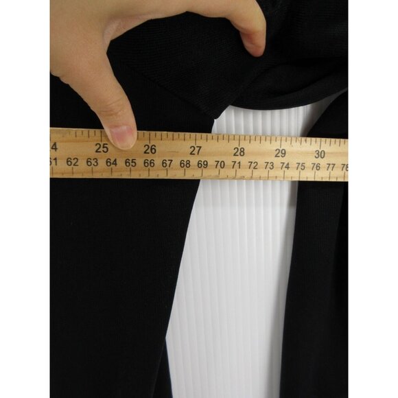 VINTAGE Misook Sweater Large Open Cardigan Pockets Shoulder Pads - Picture 5 of 11